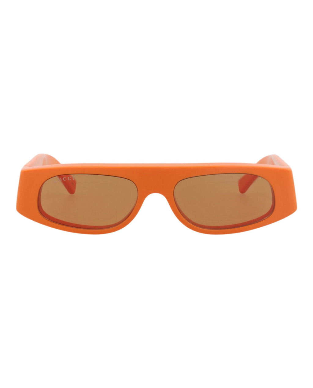 Gucci Womens Square/Rectangle Orange Orange Brown Fashion Designer Eyewear