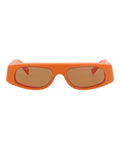 Gucci Womens Square/Rectangle Orange Orange Brown Fashion Designer Eyewear