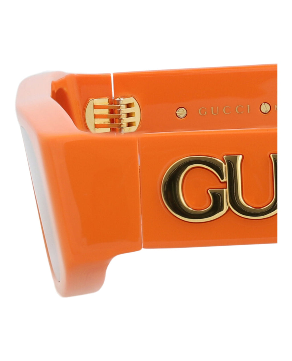 Gucci Womens Square/Rectangle Orange Orange Brown Fashion Designer Eyewear