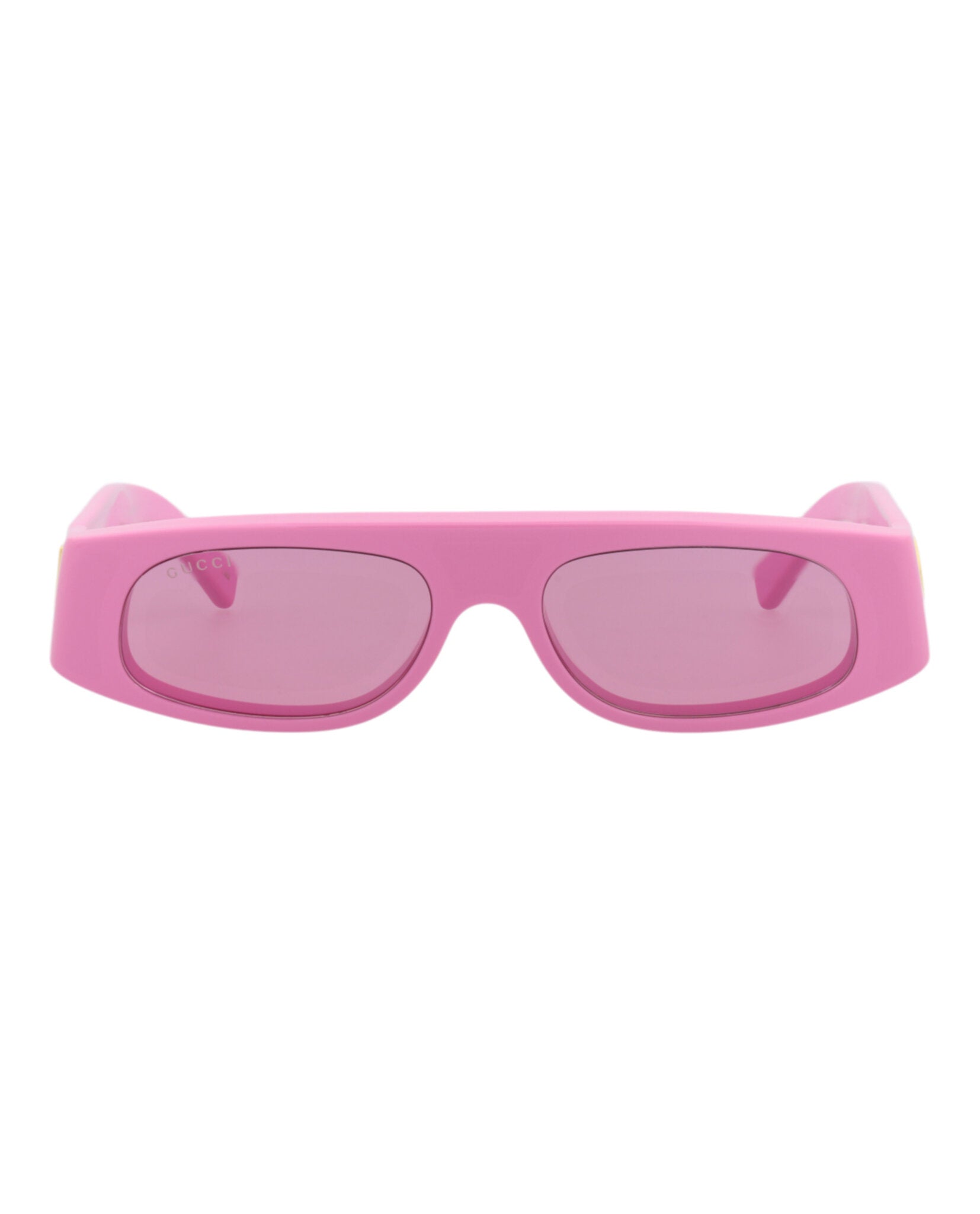 Gucci Womens Square/Rectangle Pink Pink Pink Fashion Designer Eyewear
