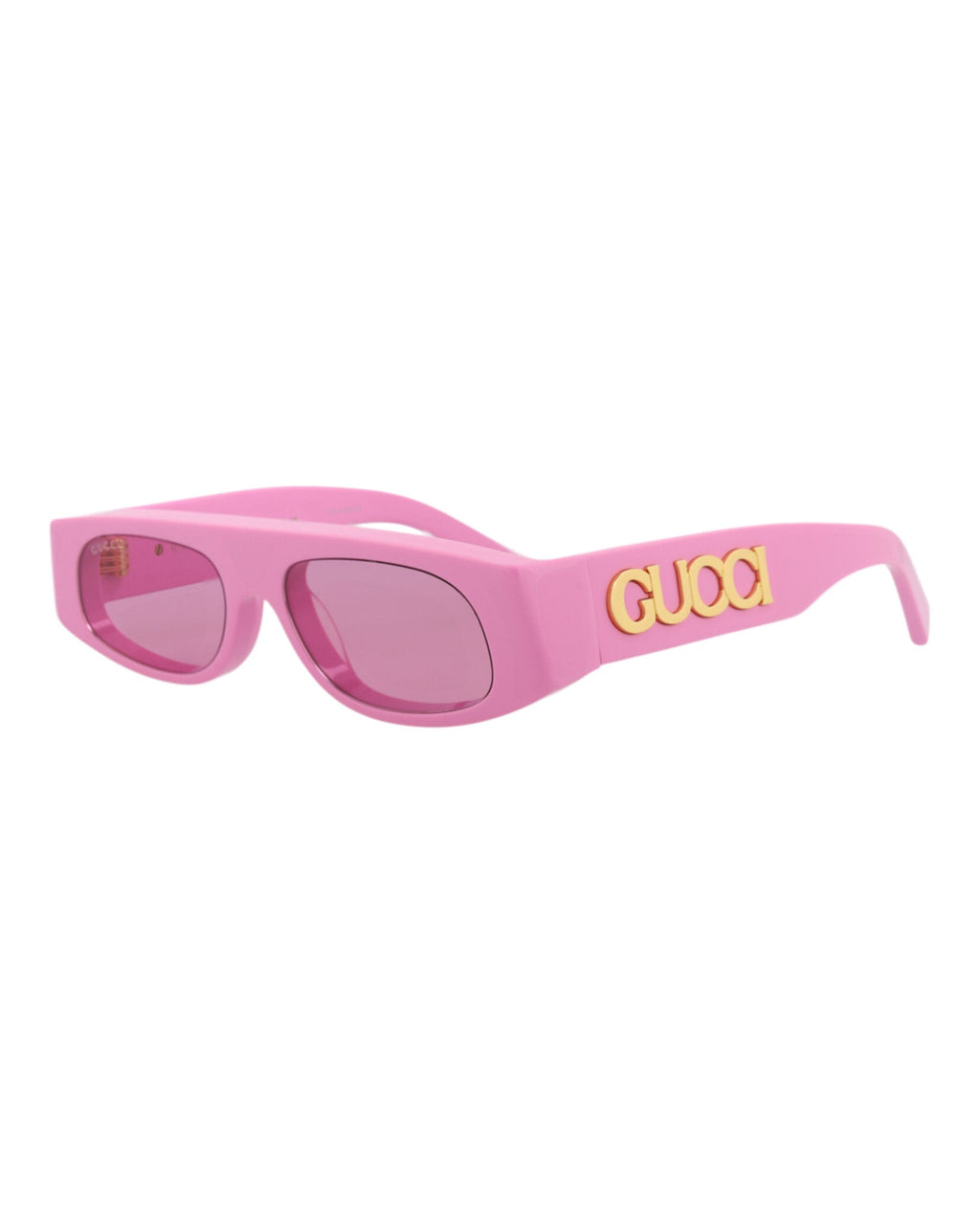 Gucci Womens Square/Rectangle Pink Pink Pink Fashion Designer Eyewear