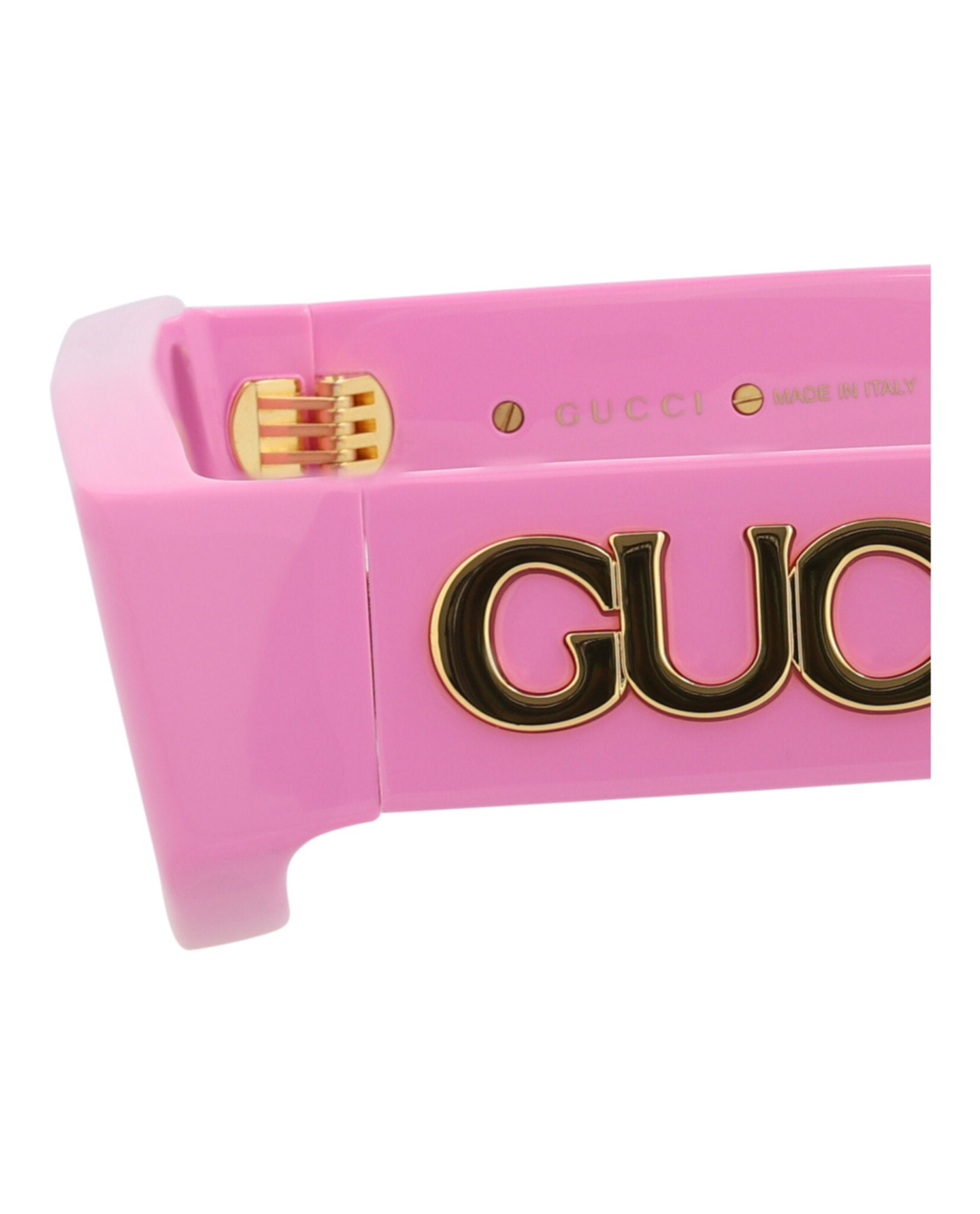 Gucci Womens Square/Rectangle Pink Pink Pink Fashion Designer Eyewear