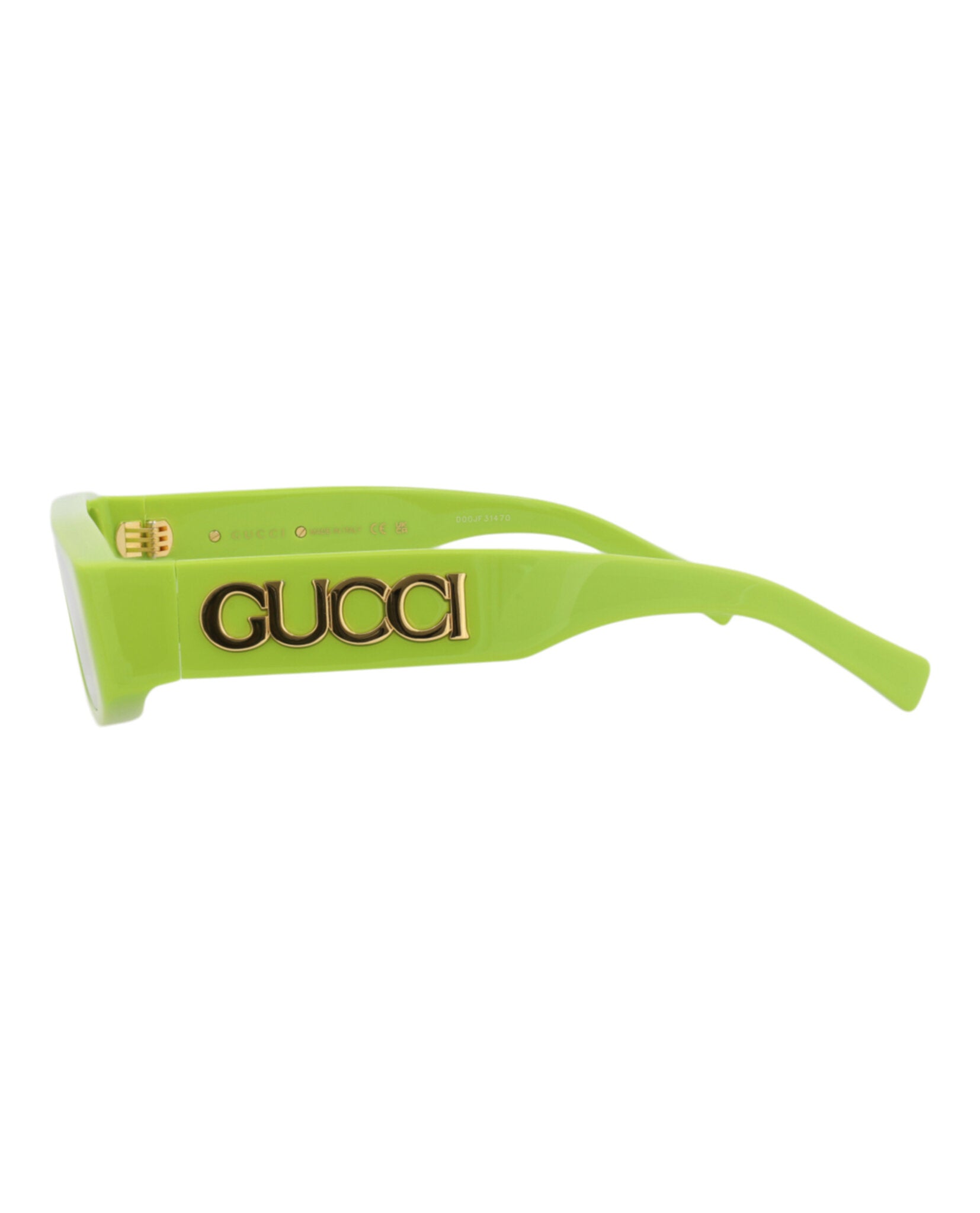 Gucci Womens Square/Rectangle Green Green Green Fashion Designer Eyewear