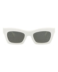 Gucci Womens Cat Eye White White Grey Fashion Designer Eyewear