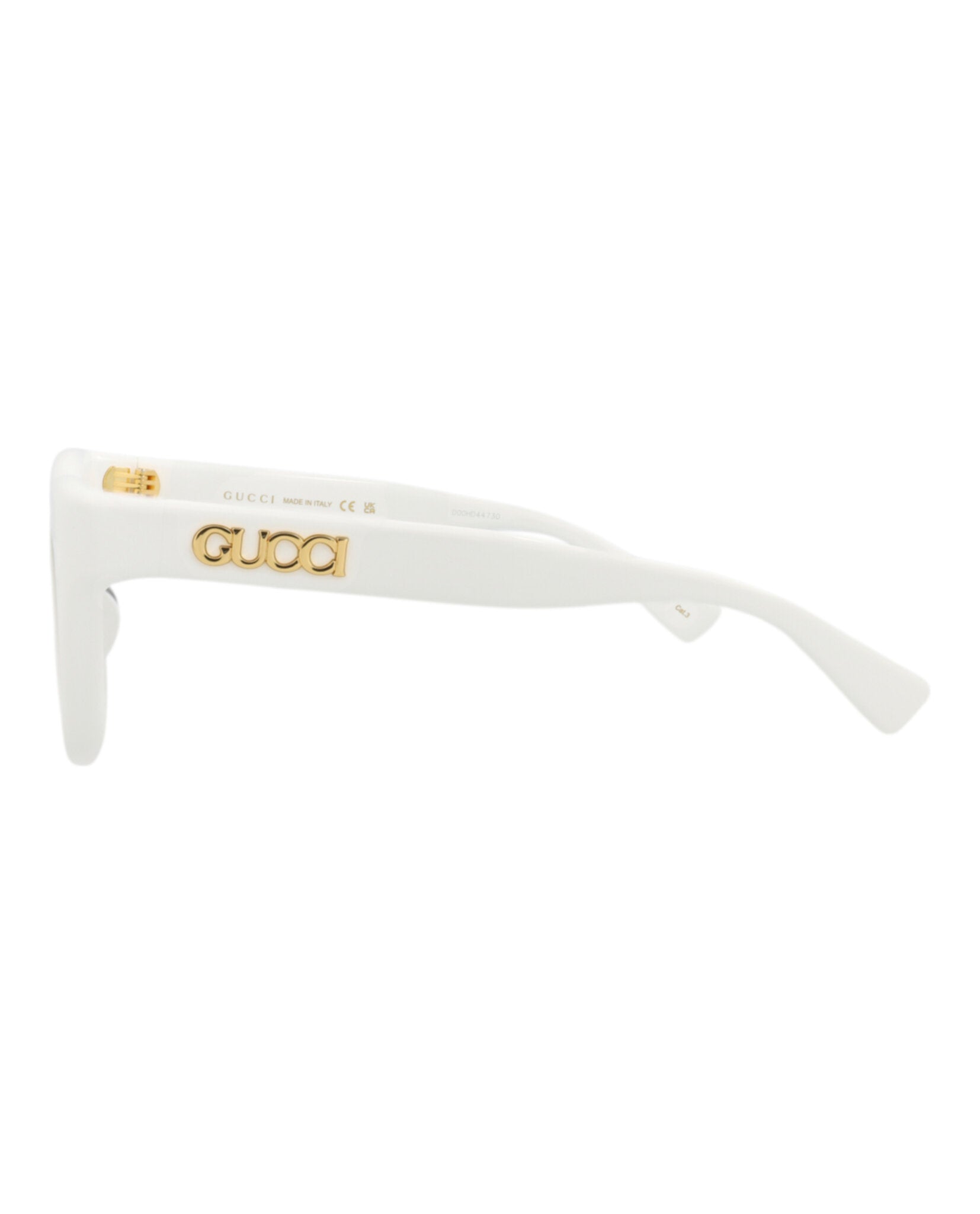 Gucci Womens Cat Eye White White Grey Fashion Designer Eyewear