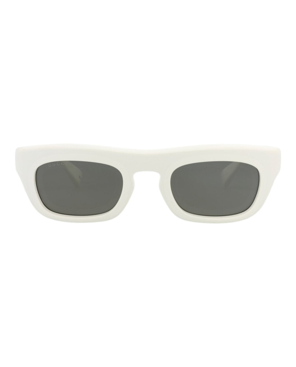 Gucci Mens Square/Rectangle White White Grey Fashion Designer Eyewear