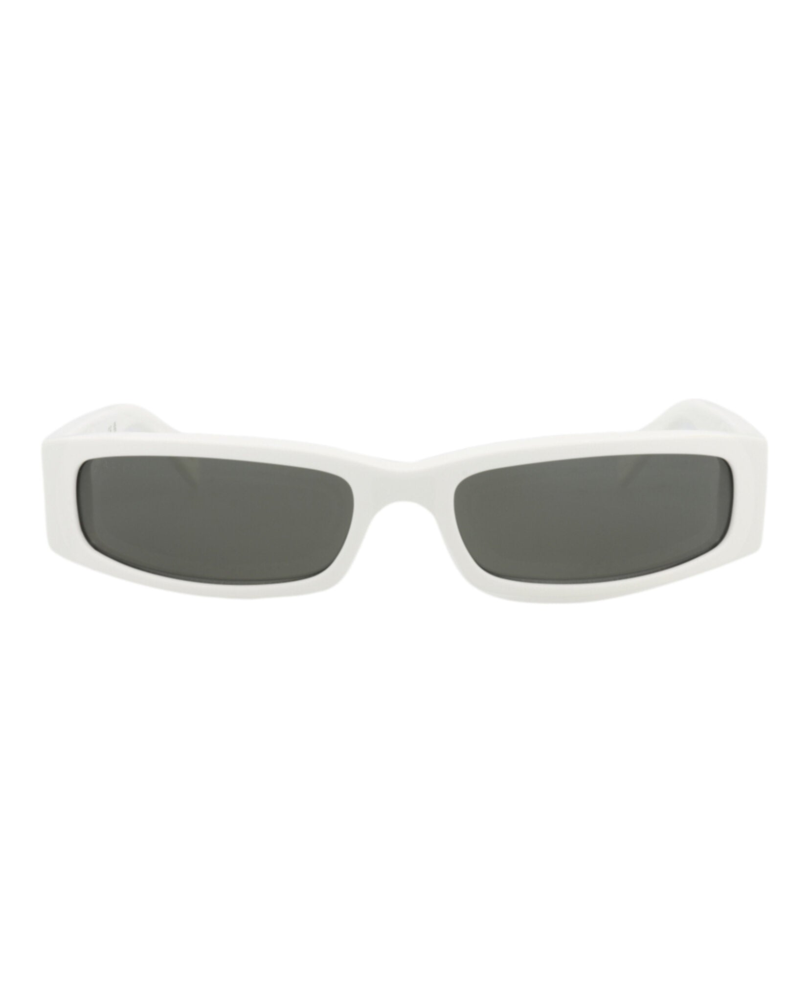 Gucci Mens Square/Rectangle White White Grey Fashion Designer Eyewear