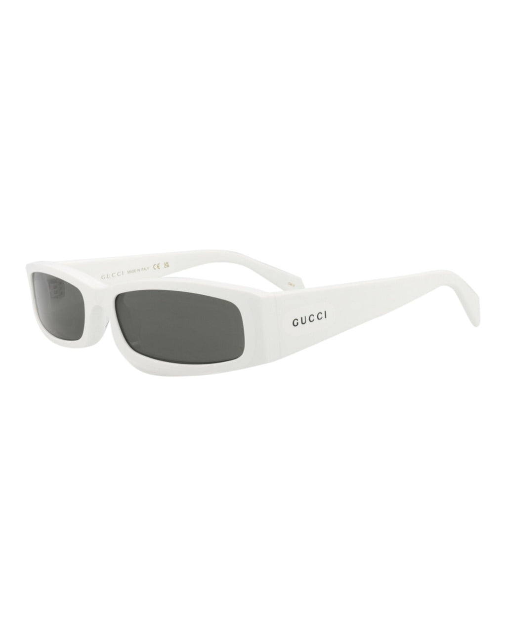 Gucci Mens Square/Rectangle White White Grey Fashion Designer Eyewear