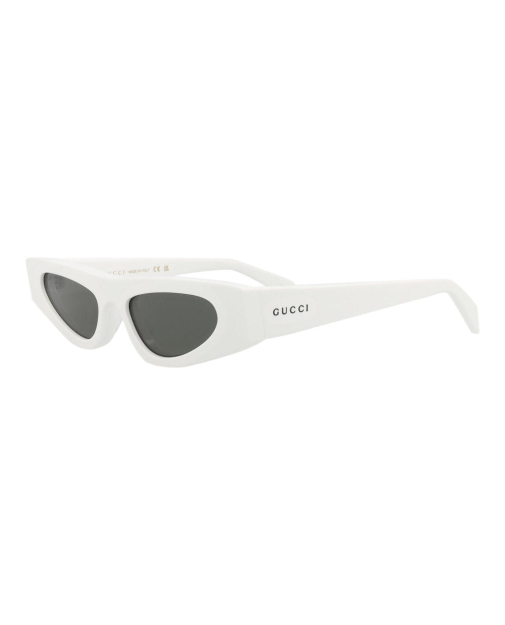 Gucci Womens Cat Eye White White Grey Fashion Designer Eyewear