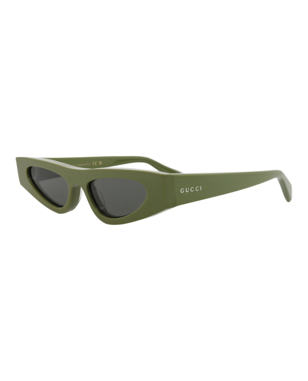 Gucci Womens Cat Eye Green Green Grey Fashion Designer Eyewear