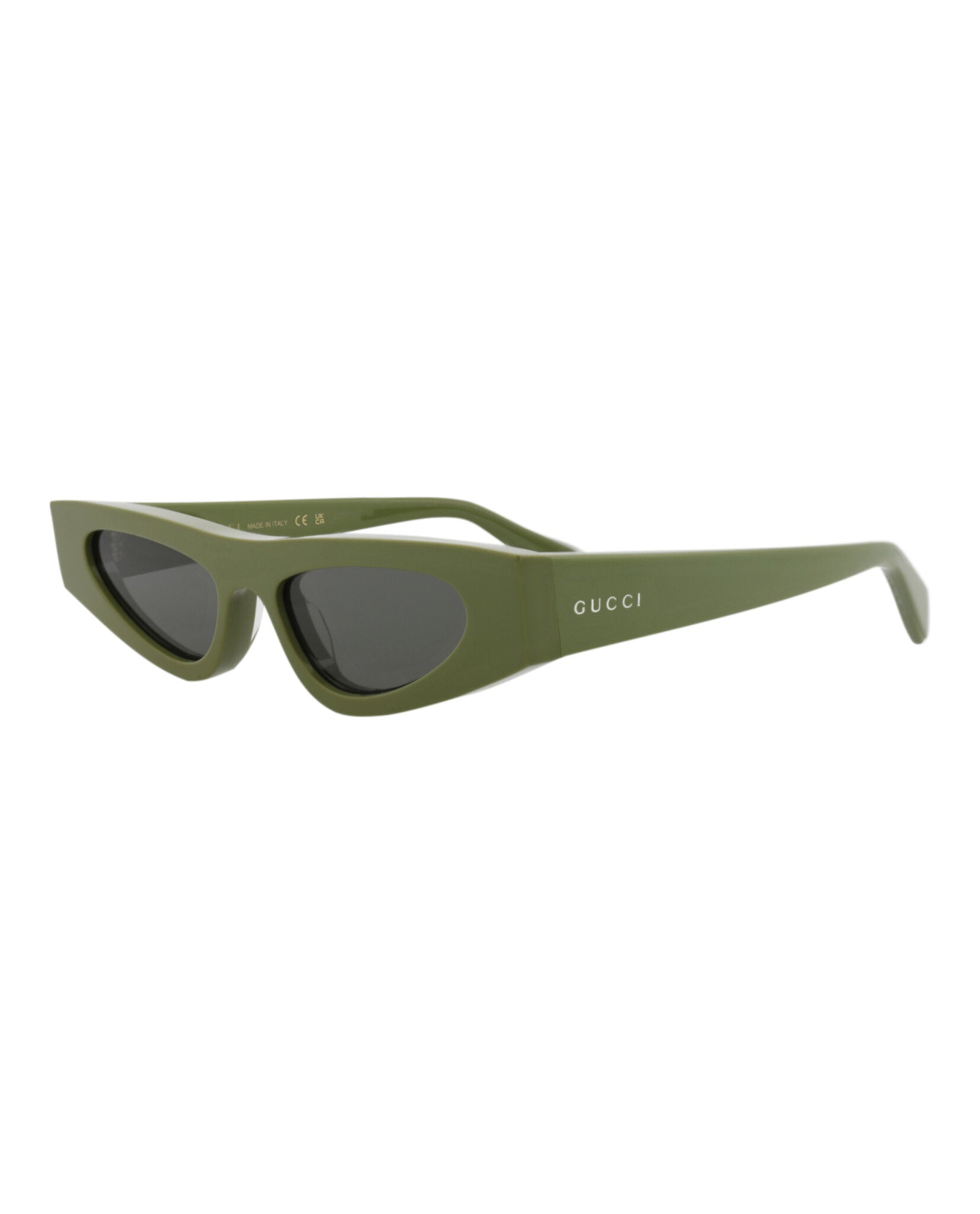 Gucci Womens Cat Eye Green Green Grey Fashion Designer Eyewear