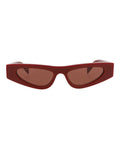 Gucci Womens Cat Eye Burgundy Burgundy Brown Fashion Designer Eyewear