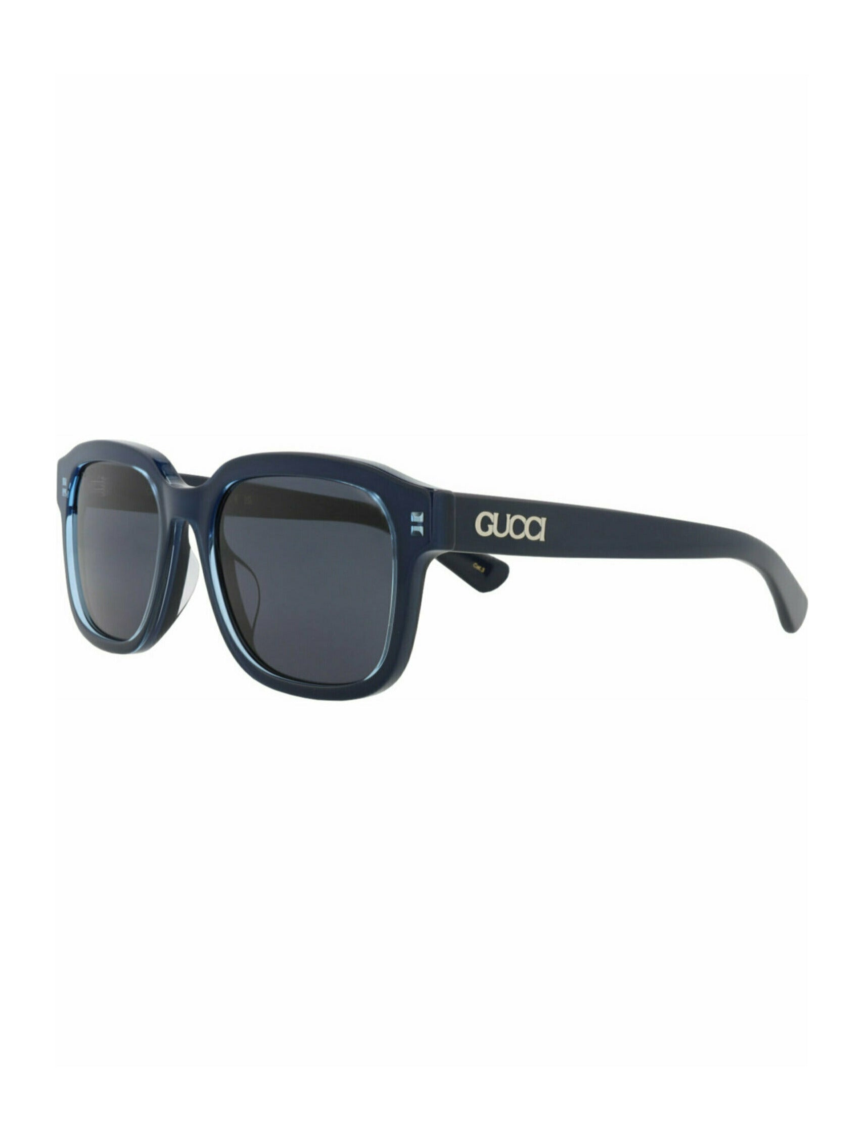 Gucci Mens Square/Rectangle Light Blue Blue Blue Fashion Designer Eyewear