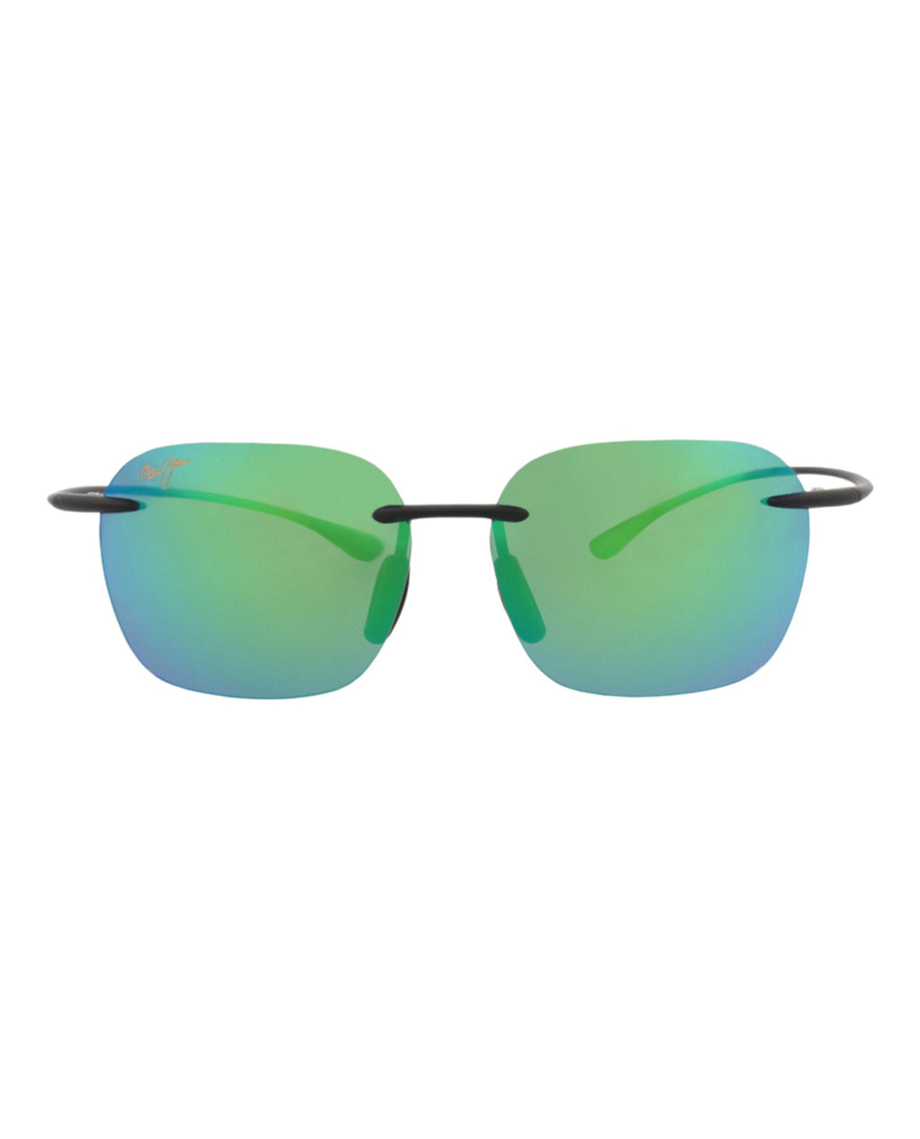 Maui Jim Unisex Square/Rectangle Black Black Green Fashion Designer Eyewear