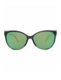 Maui Jim Womens Cat Eye Grey Grey Green Fashion Designer Eyewear