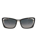 Maui Jim Womens Cat Eye Black Gold Grey Fashion Designer Eyewear