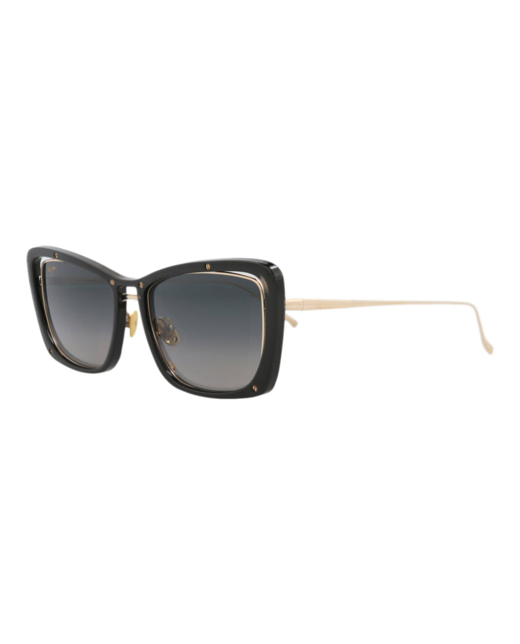 Maui Jim Womens Cat Eye Black Gold Grey Fashion Designer Eyewear