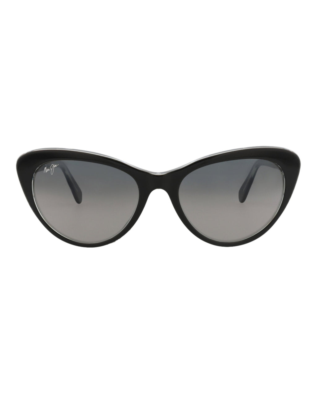 Maui Jim Womens Cat Eye Black Black Grey Fashion Designer Eyewear