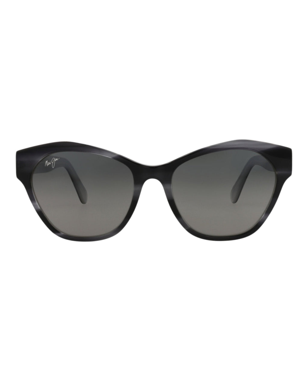 Maui Jim Womens Cat Eye Black Black Grey Fashion Designer Eyewear