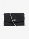 Chanel CC Flap Bag Black Cotton Mini