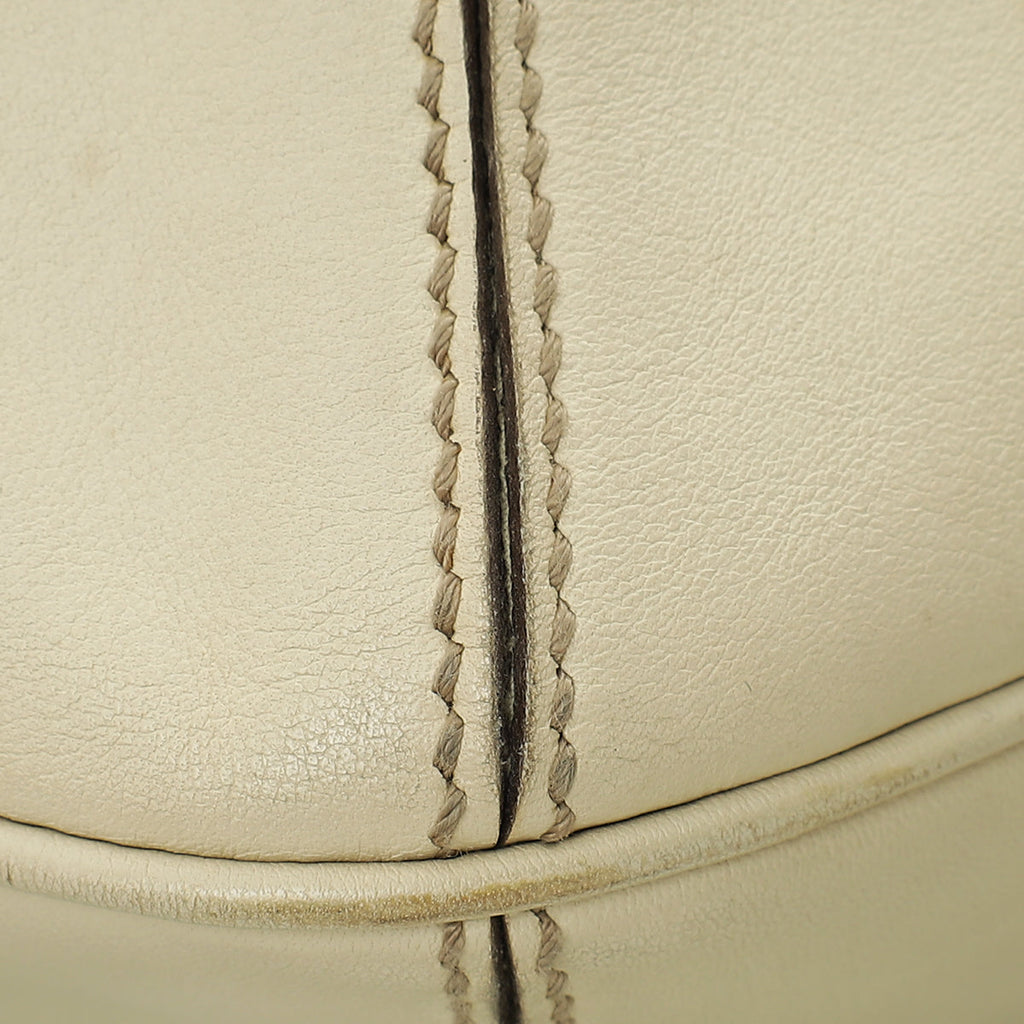 Gucci Bicolor GG Peggy Bamboo Top Handle Medium Bag
