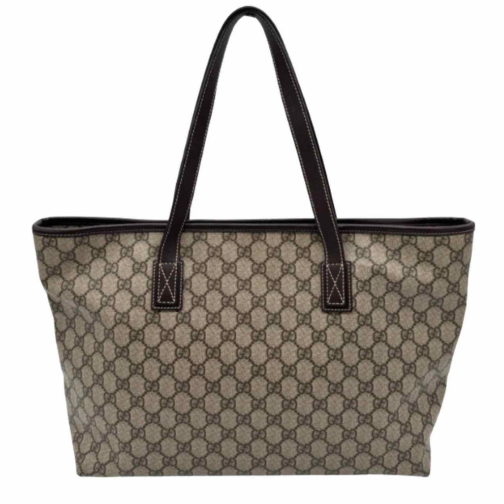 GUCCI Supreme Canvas Joy Tote Shopping Bag Brown