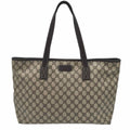 GUCCI Supreme Canvas Shopping Tote Brown
