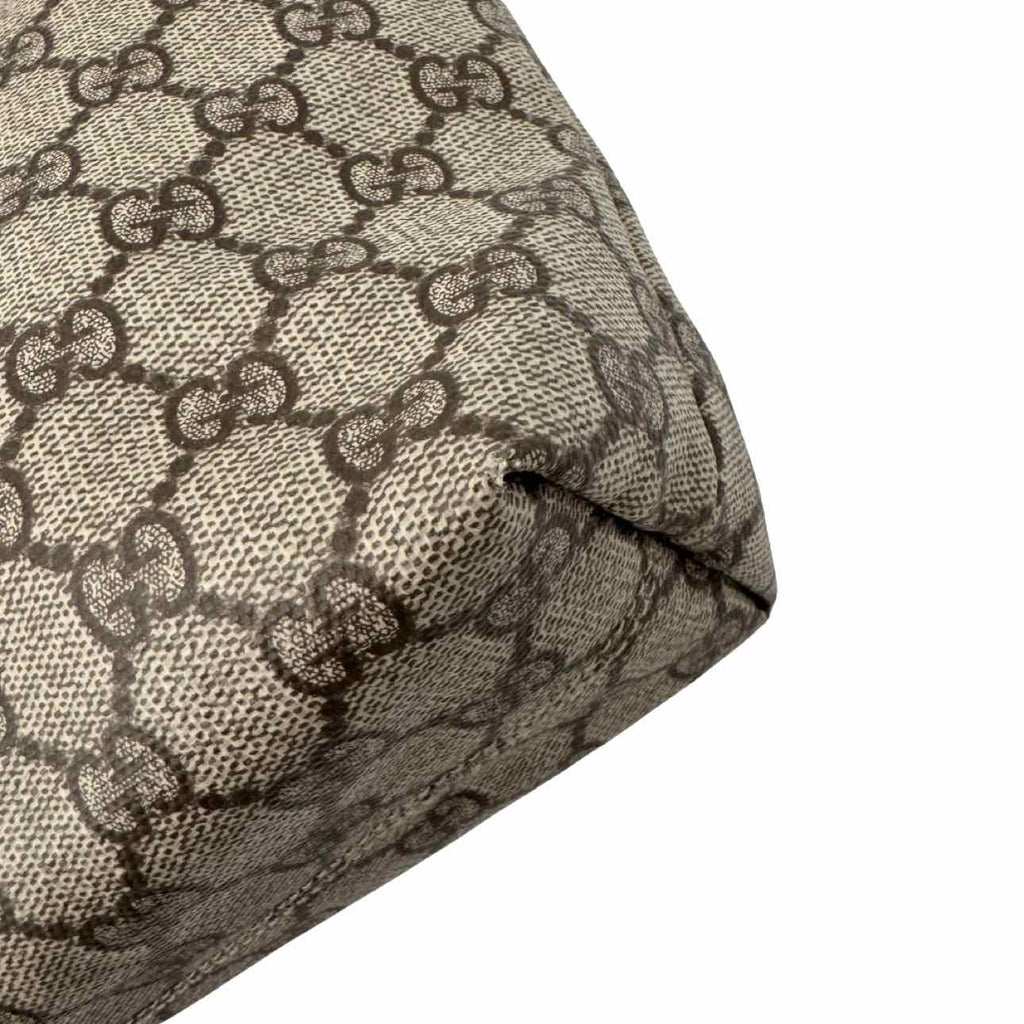 GUCCI Supreme Canvas Small Joy Tote  Brown