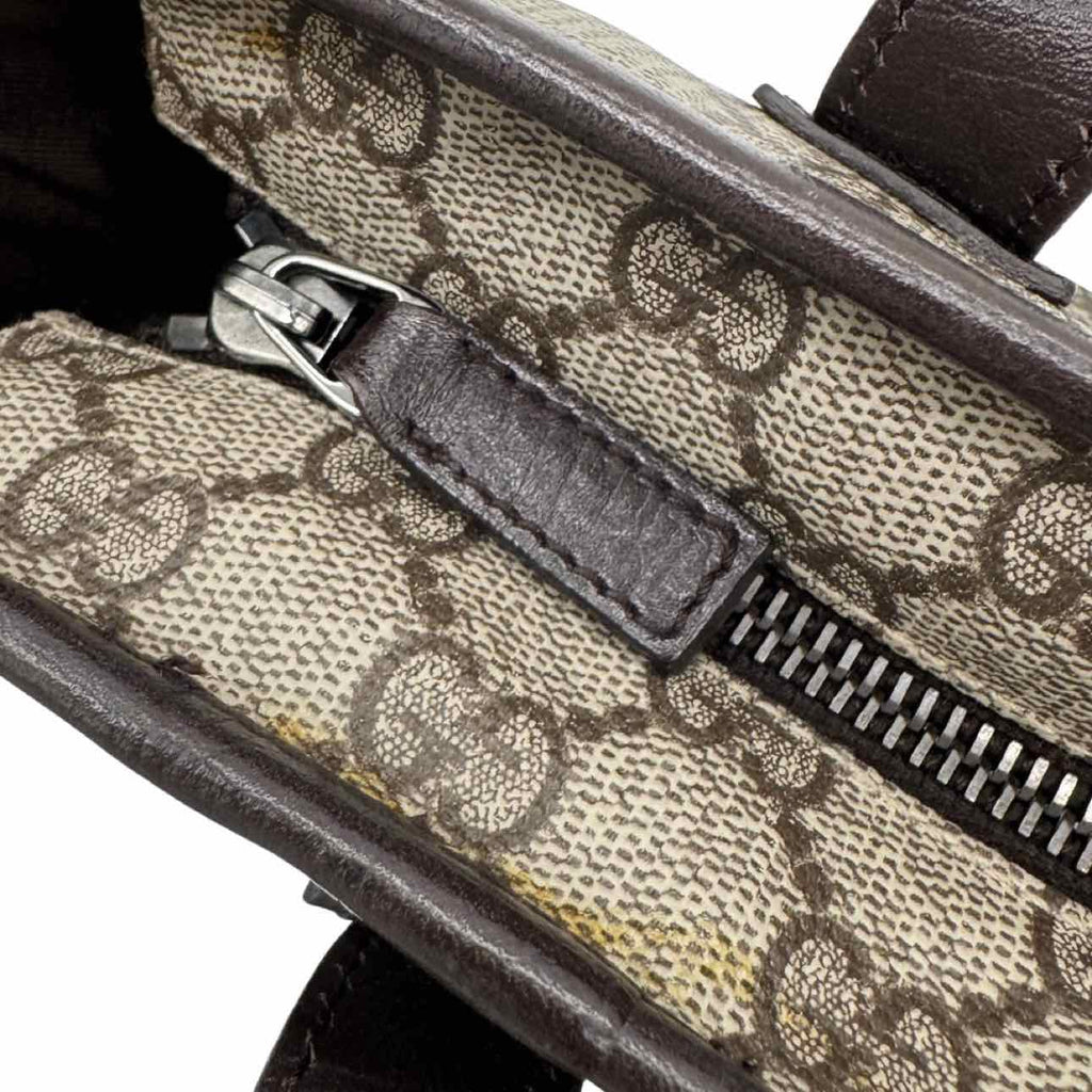 GUCCI Supreme Canvas Small Joy Tote  Brown