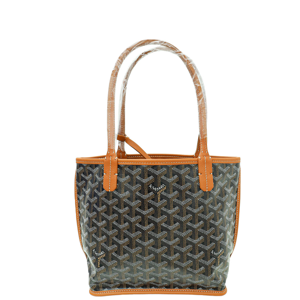 Goyard Bicolor Goyardine Anjou Mini Reversible Bag