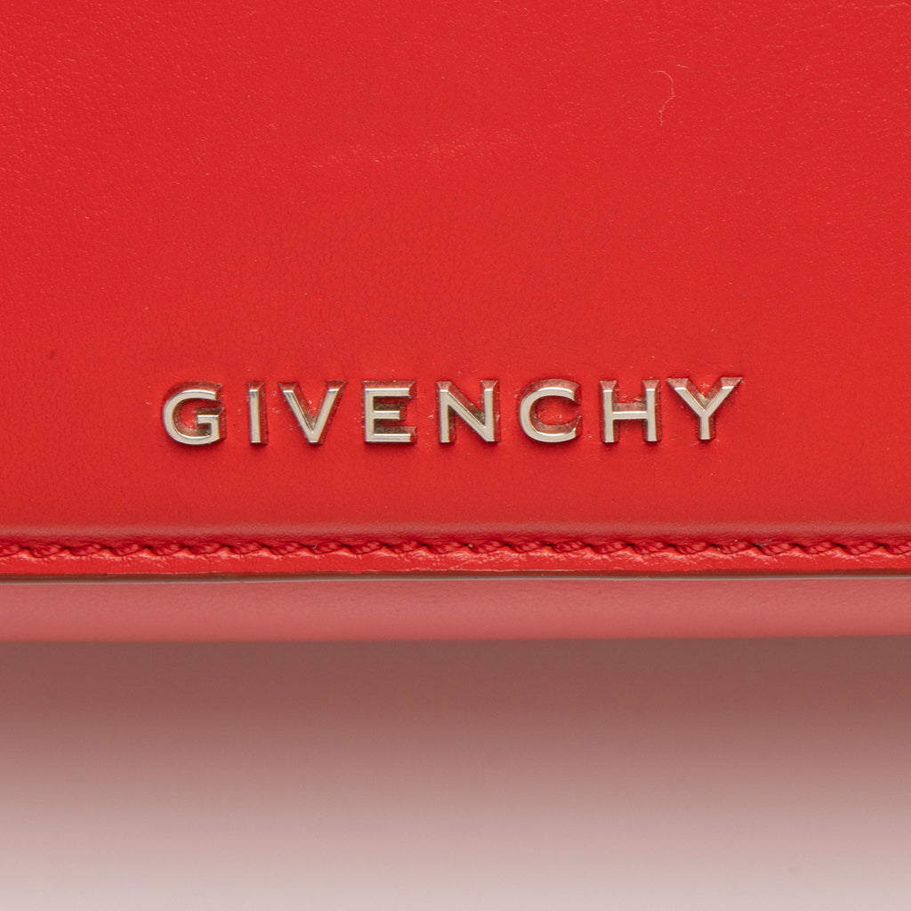 Givenchy Calfskin Pandora Box Logo Strap Mini Shoulder Bag