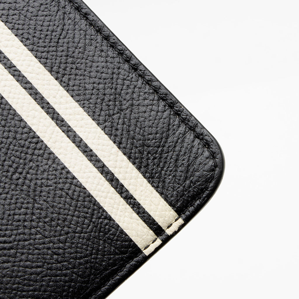 Givenchy Calfskin Striped Zip Pouch