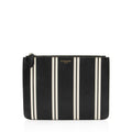 Givenchy Calfskin Striped Zip Pouch