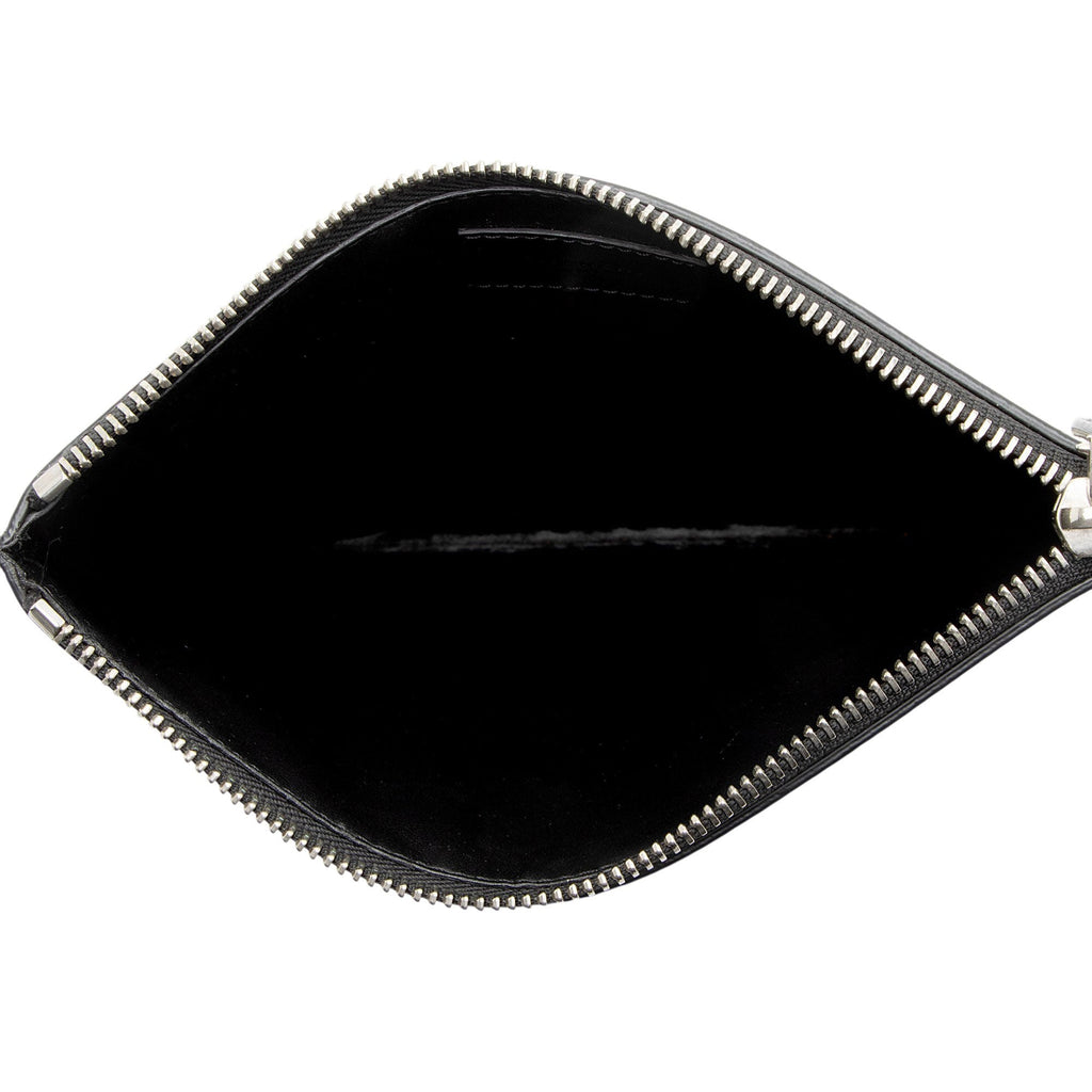Givenchy Calfskin Striped Zip Pouch