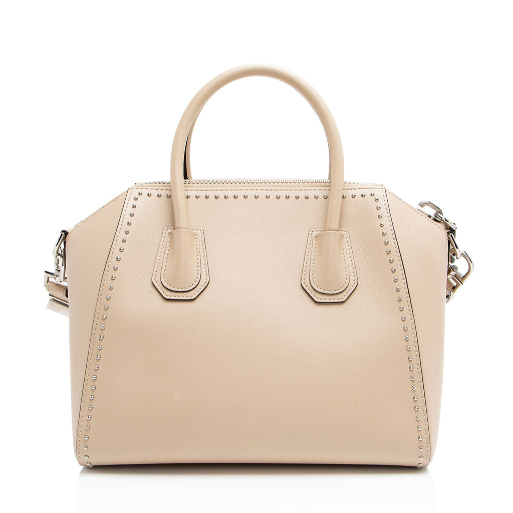Givenchy Calfskin Studded Antigona Small Satchel