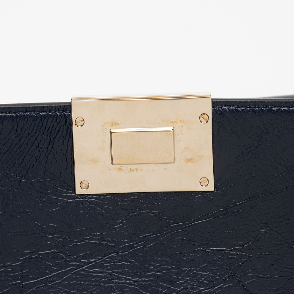 Givenchy Crinkled Patent Leather ID Medium Flap Bag (SHF-ElRXOM)