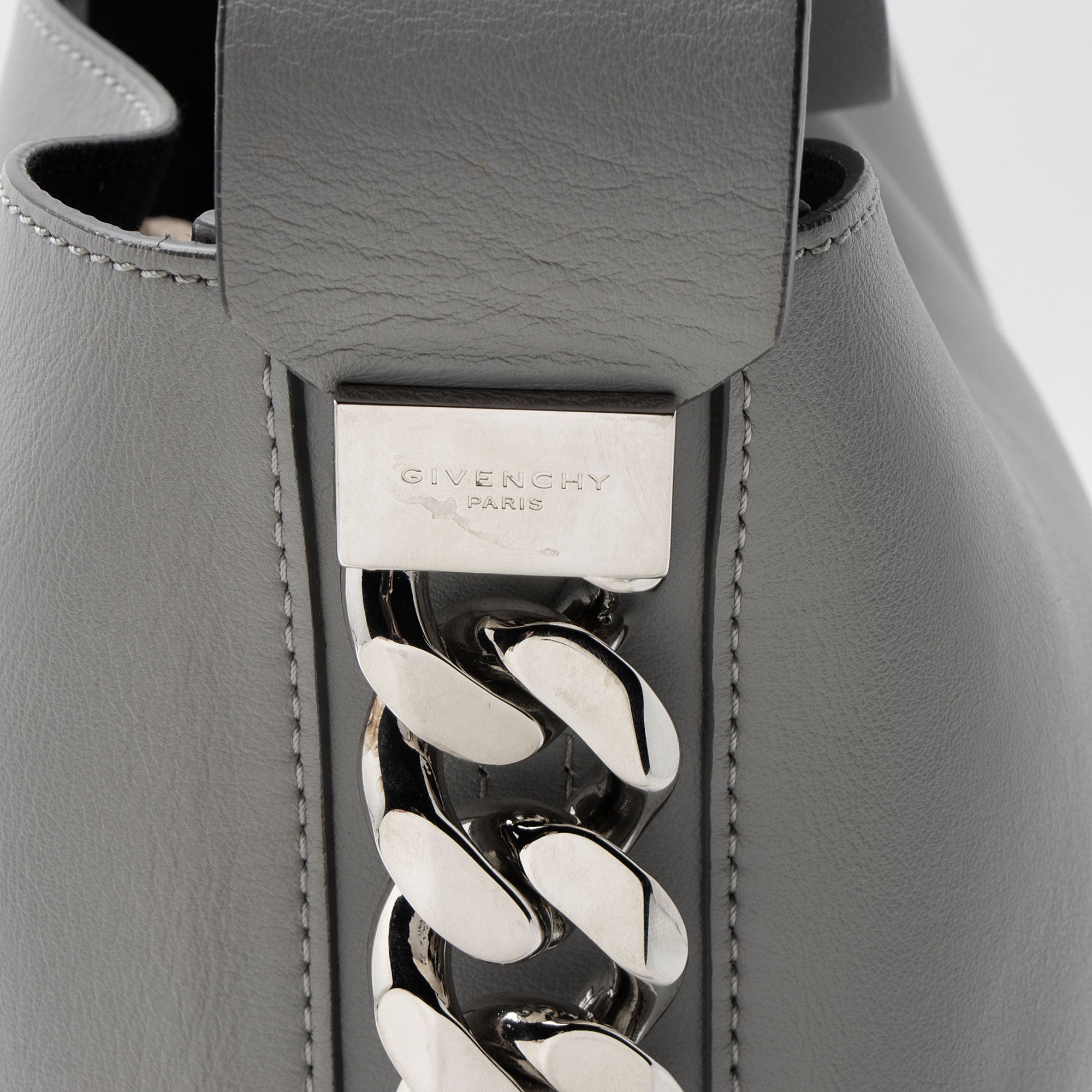 Givenchy Leather Infinity Chain Bucket Bag