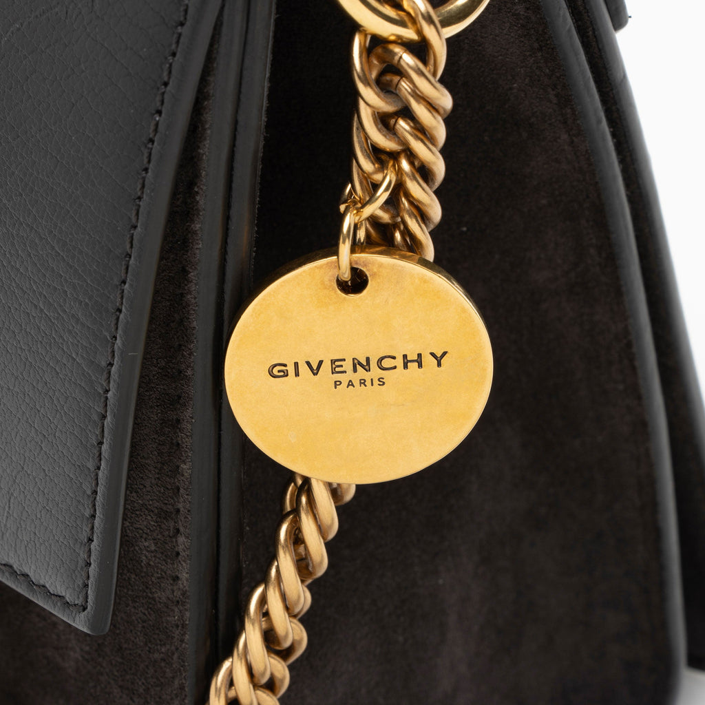 Givenchy Leather Suede GV3 Medium Shoulder Bag