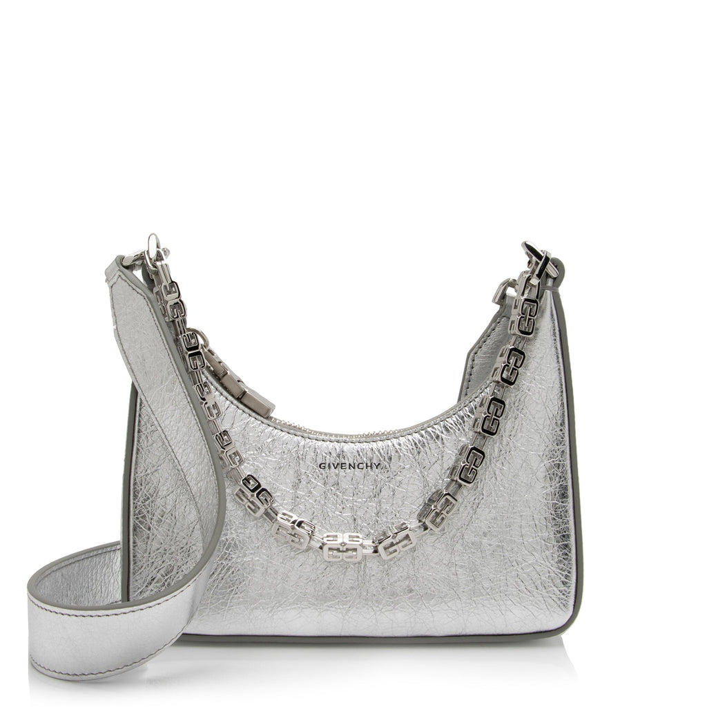 Givenchy Metallic Calfskin Moon Cut Out Mini G Cube Chain Bag (SHF-cJqTKf)