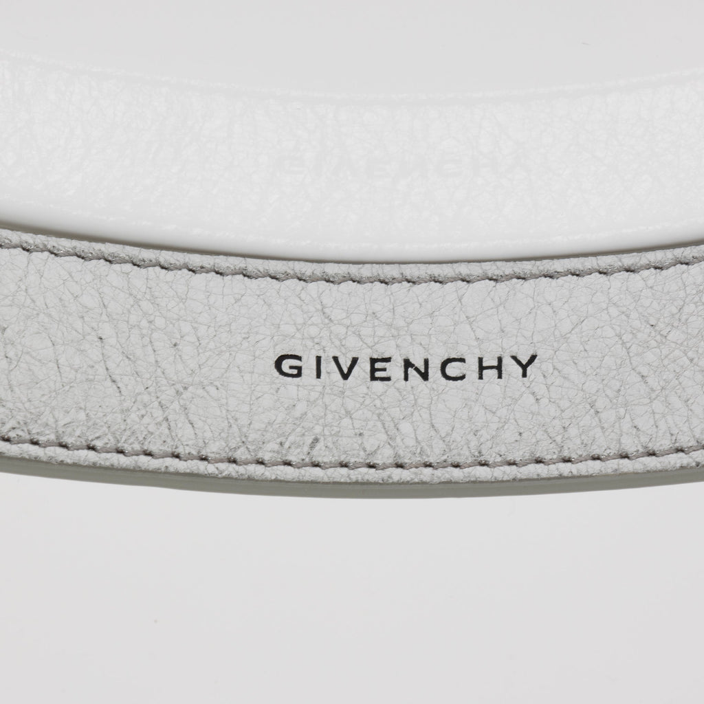 Givenchy Metallic Calfskin Moon Cut Out Mini G Cube Chain Bag (SHF-cJqTKf)