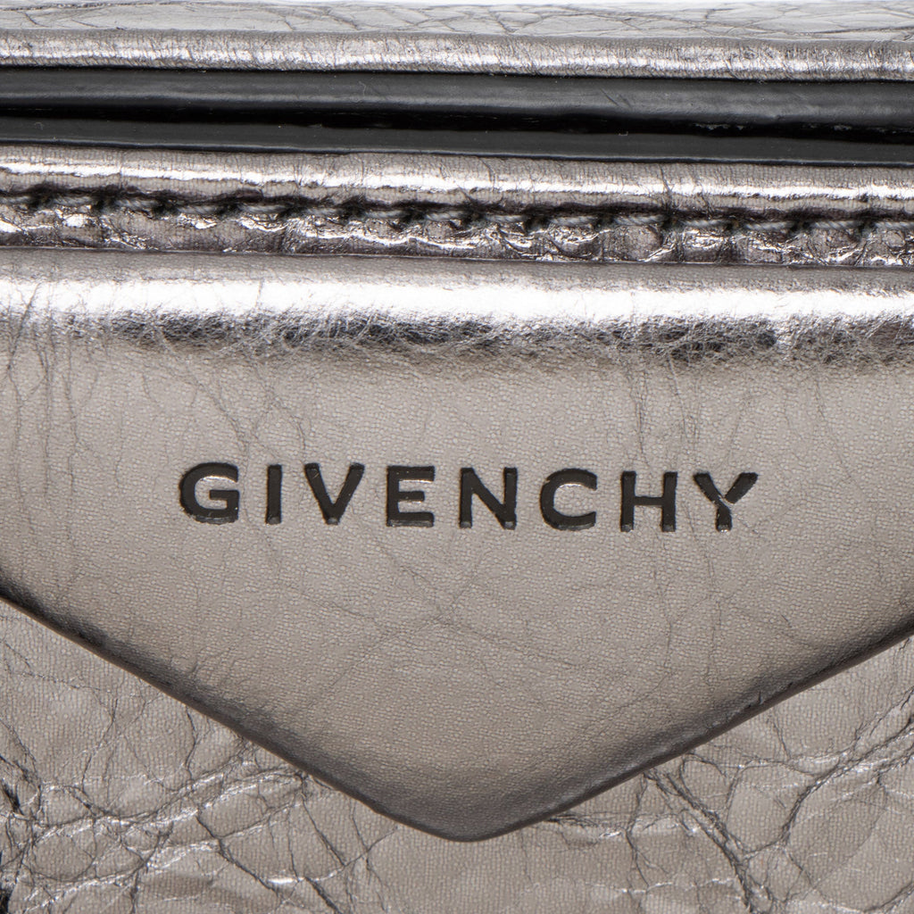Givenchy Metallic Laminated Lambskin Antigona Toy Satchel