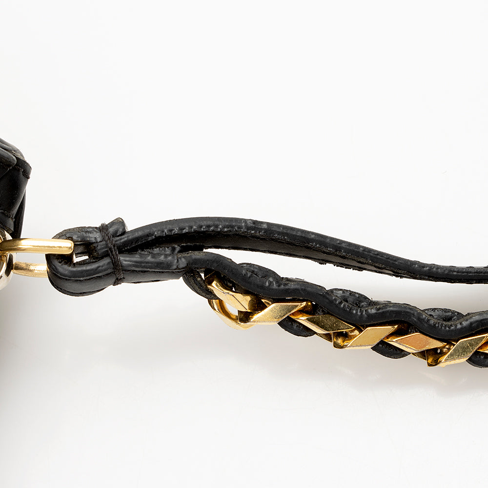 Givenchy Rubber Effect Calfskin Pandora Wristlet (SHF-19457)