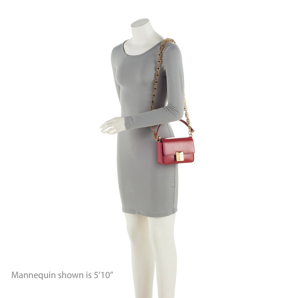 Givenchy Smooth Calfskin 4G Box Small Crossbody Bag (SHF-22445)