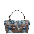 Givenchy Bicolor Denim Logo Hobo Bag