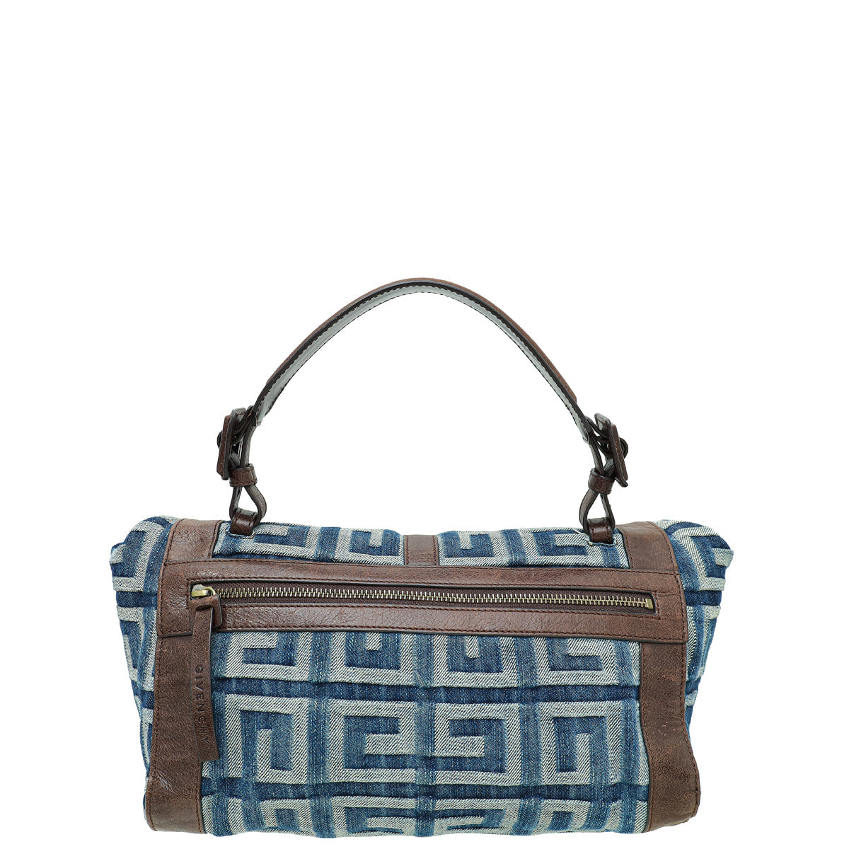 Givenchy Bicolor Denim Logo Hobo Bag