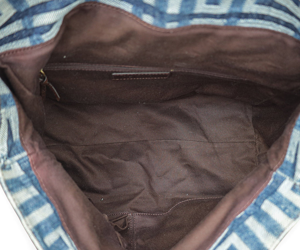 Givenchy Bicolor Denim Logo Hobo Bag