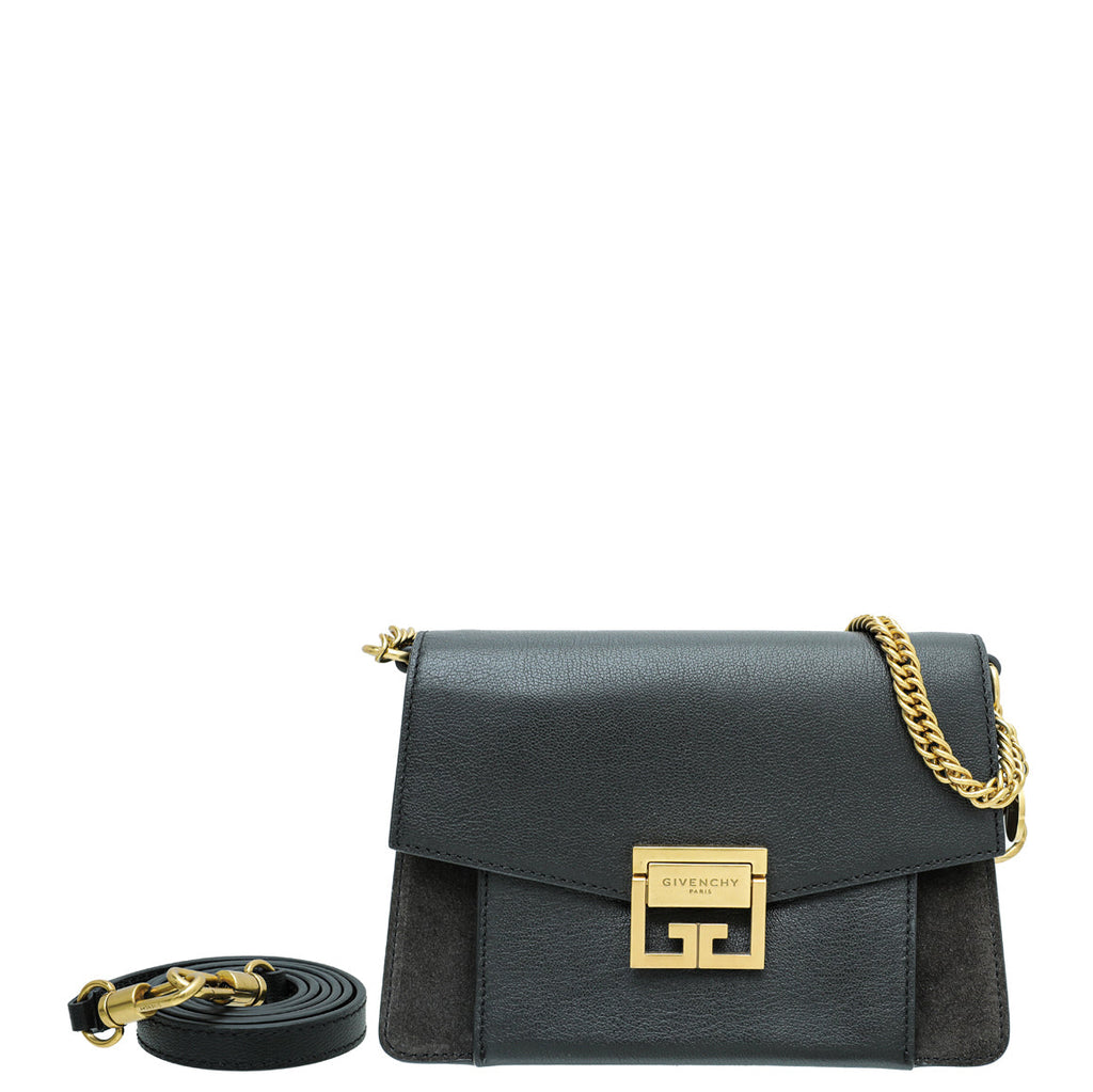 Givenchy Black GV3 Small Flap Chain Bag