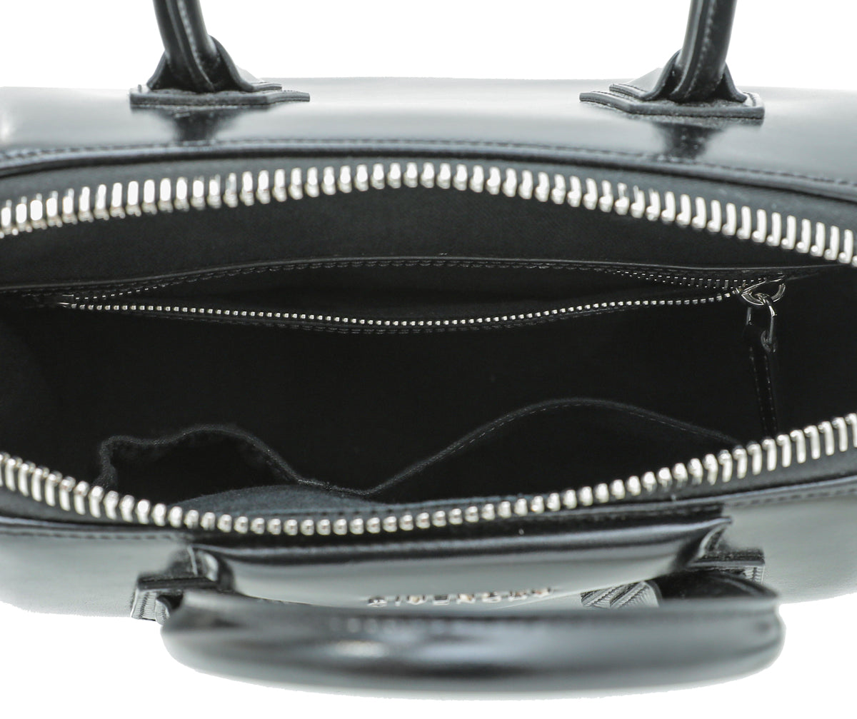 Givenchy Black Polished Antigona Small Tote Bag
