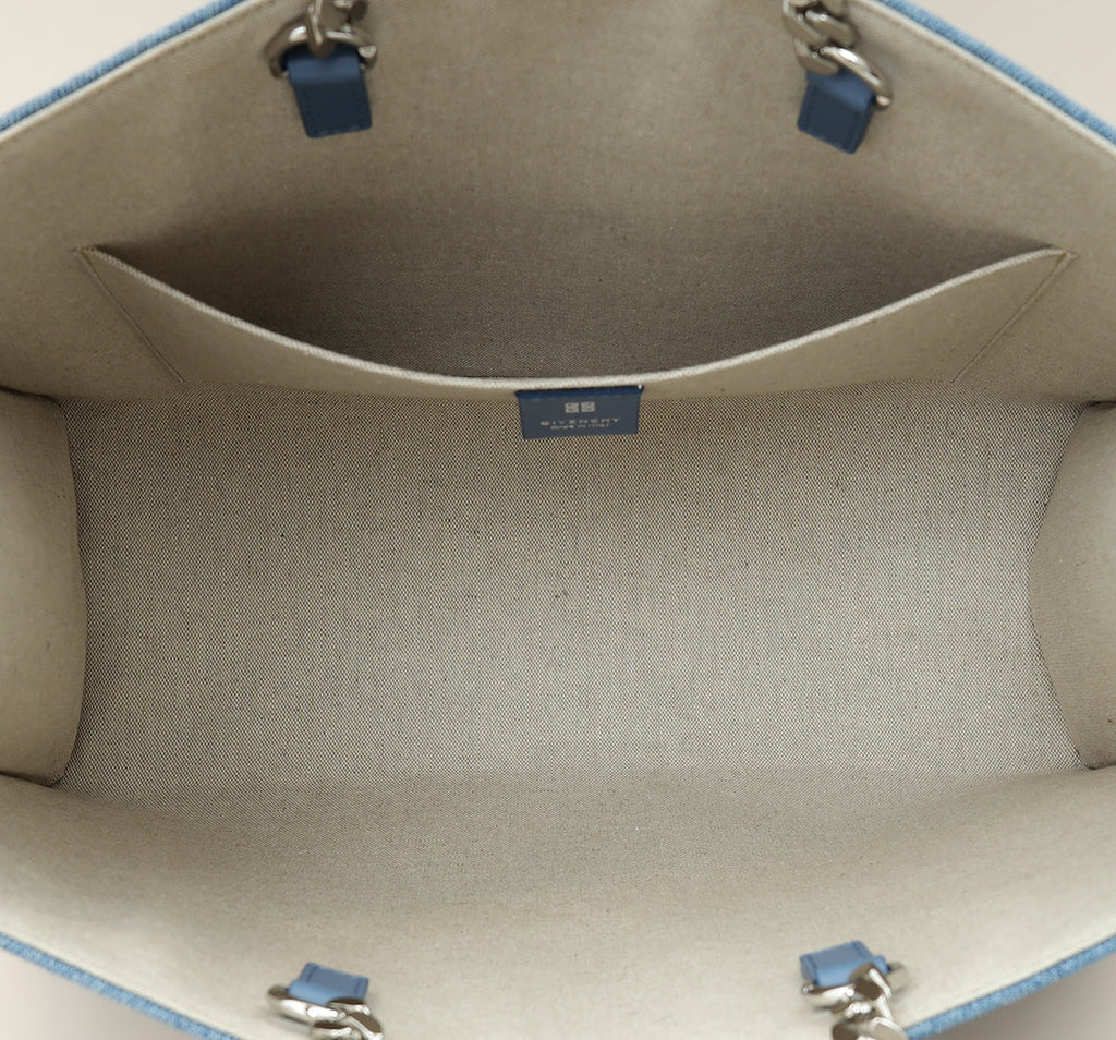 Givenchy Blue G Denim Tote Medium Bag