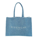 Givenchy Blue Denim G Tote Shopping Large Bag